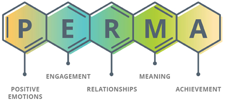 PERMA - Positive Emotions, Engagement, Relationships, Meaning, Achievement